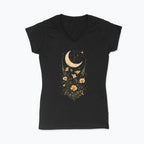 Koszulka damska V-neck - Księżyc w nowiu