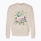 Bluza damska - Pastelowe kwiaty