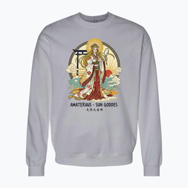 Bluza damska z nadrukiem - Amateraus - Mitologia Japońska