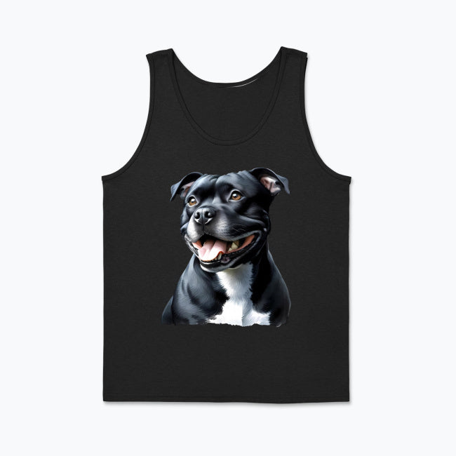 Męski top z nadrukiem - Staffordshire Bull Terrier