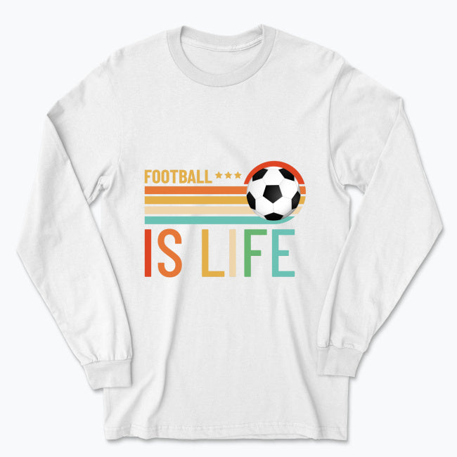 Męska koszulka z długim rękawem - Football is life