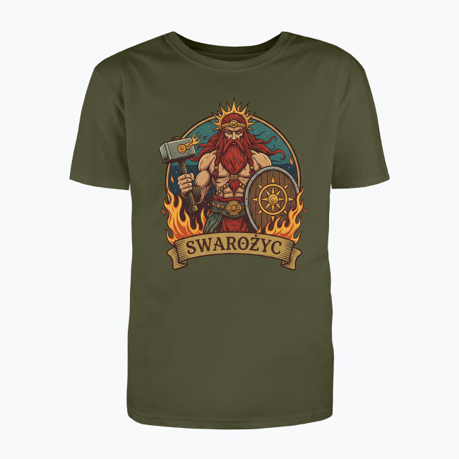 T-shirt męski z nadrukiem - Swarożyc - Mitologia słowiańska