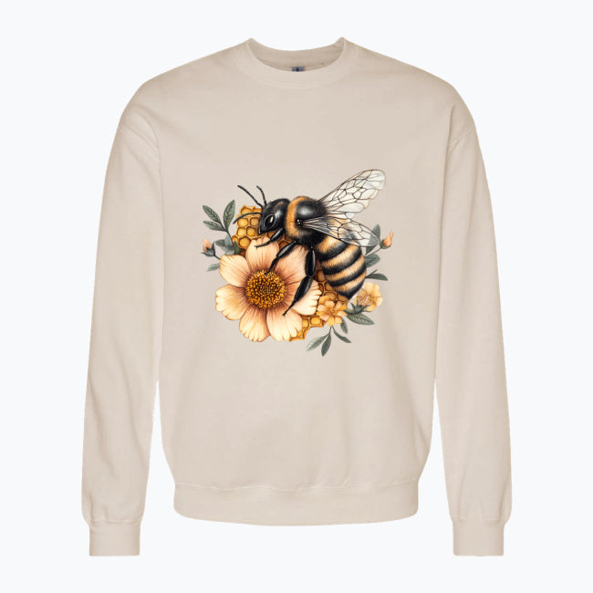 Bluza damska - Kwiat z pszczołą