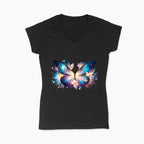 Koszulka damska V-neck - Bajkowy motyl