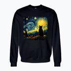 Bluza damska z nadrukiem - Kot van Gogha