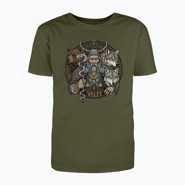 T-shirt męski z nadrukiem - Veles - Mitologia słowiańska