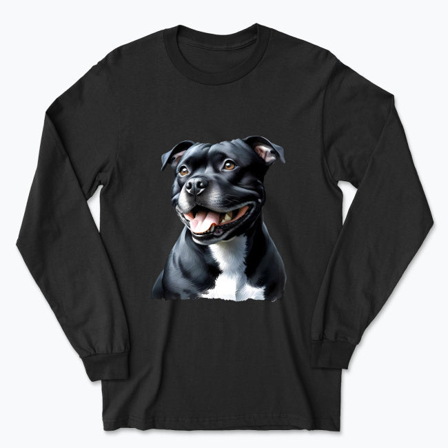Męska koszulka z długim rękawem - Staffordshire Bull Terrier