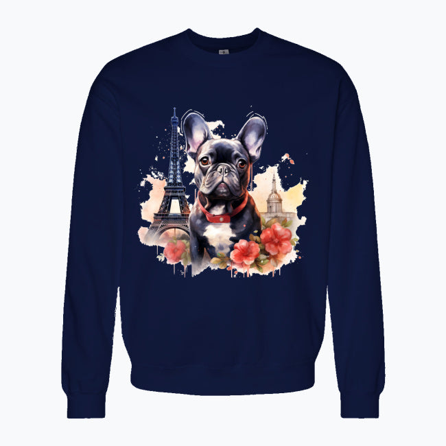 Bluza damska - Buldog w Paryżu