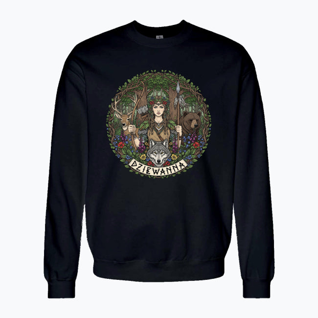 Bluza damska z nadrukiem - Dziewanna - Mitologia słowiańska