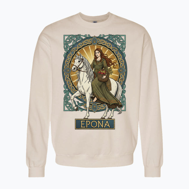 Bluza damska z nadrukiem - Epona - Mitologia celtycka