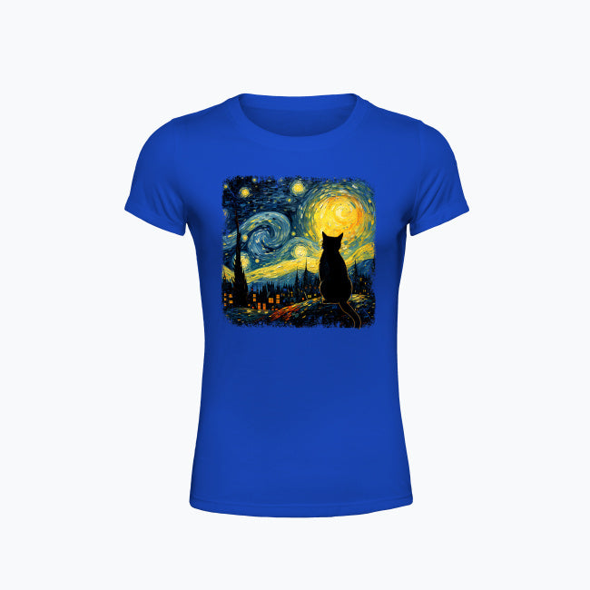 T-shirt z nadrukiem - Kot van Gogha