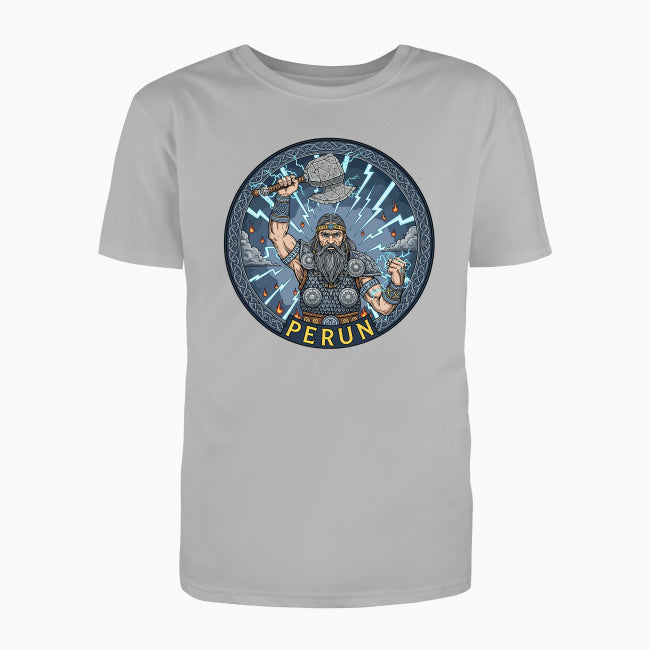 T-shirt męski z nadrukiem - Perun - Mitologia słowiańska