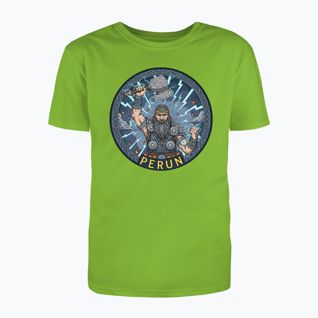 T-shirt męski z nadrukiem - Perun - Mitologia słowiańska