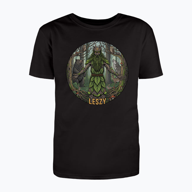 T-shirt męski z nadrukiem - Leszy - Mitologia słowiańska