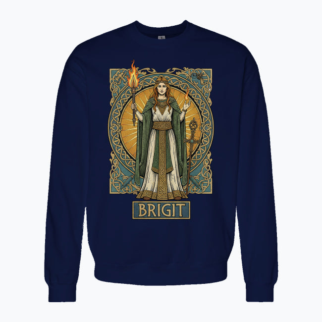 Bluza damska z nadrukiem - Brigit - Mitologia celtycka