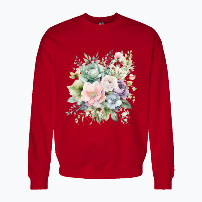 Bluza damska - Pastelowe kwiaty