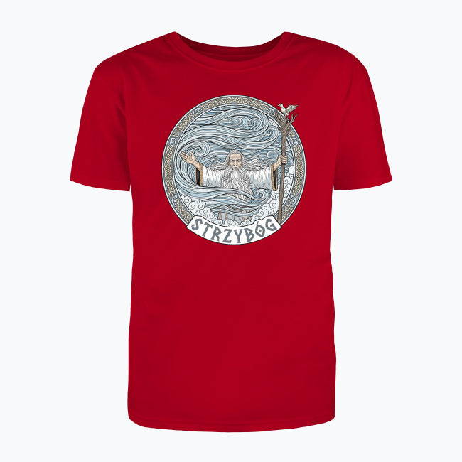 T-shirt męski z nadrukiem - Strzybóg - Mitologia słowiańska