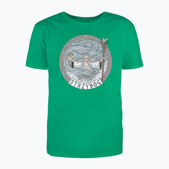 T-shirt męski z nadrukiem - Strzybóg - Mitologia słowiańska