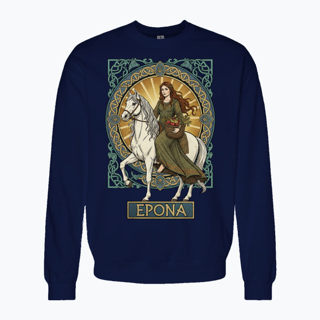 Bluza damska z nadrukiem - Epona - Mitologia celtycka