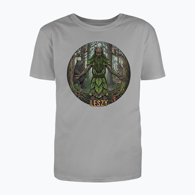 T-shirt męski z nadrukiem - Leszy - Mitologia słowiańska