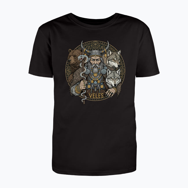 T-shirt męski z nadrukiem - Veles - Mitologia słowiańska