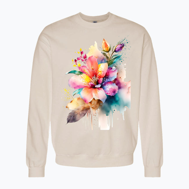 Bluza damska - Kolorowy kwiat