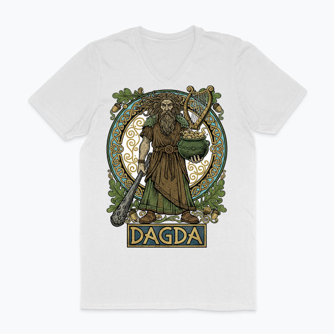 Męska koszulka V-neck - Dagda - Mitologia celtycka