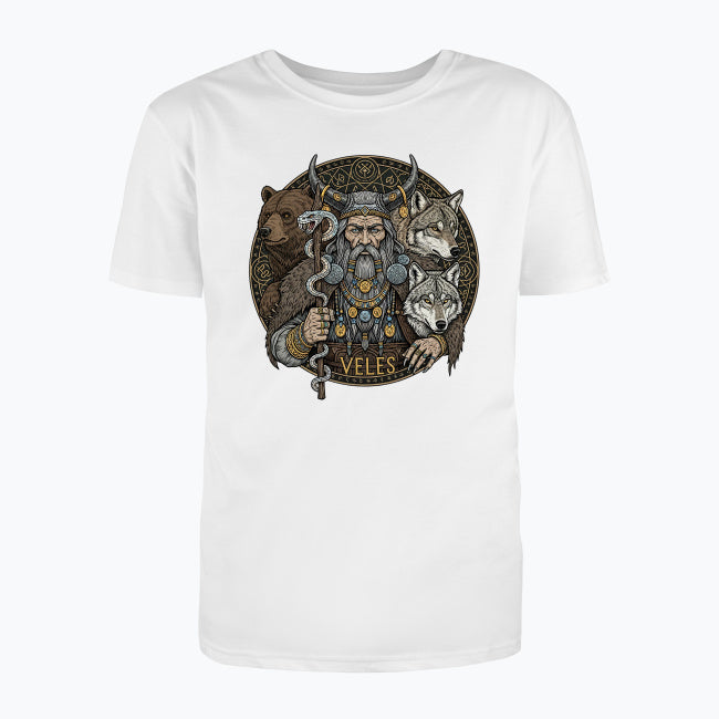 T-shirt męski z nadrukiem - Veles - Mitologia słowiańska