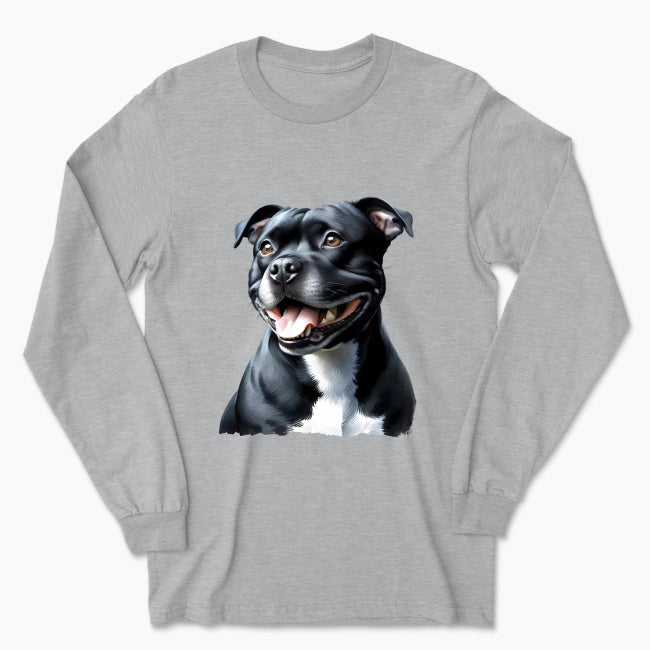 Męska koszulka z długim rękawem - Staffordshire Bull Terrier