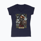 Koszulka damska V-neck - Macha - Mitologia celtycka