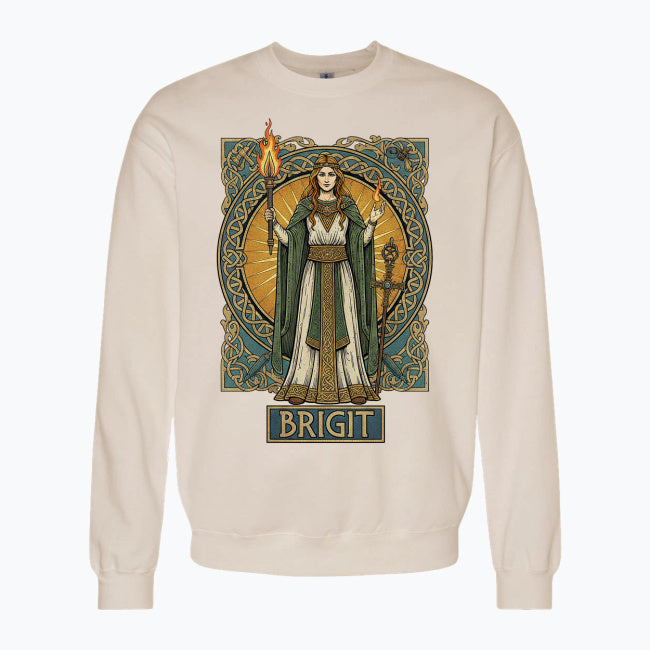 Bluza damska z nadrukiem - Brigit - Mitologia celtycka