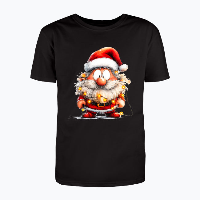 T-shirt męski z nadrukiem - Przystrojony Mikołaj