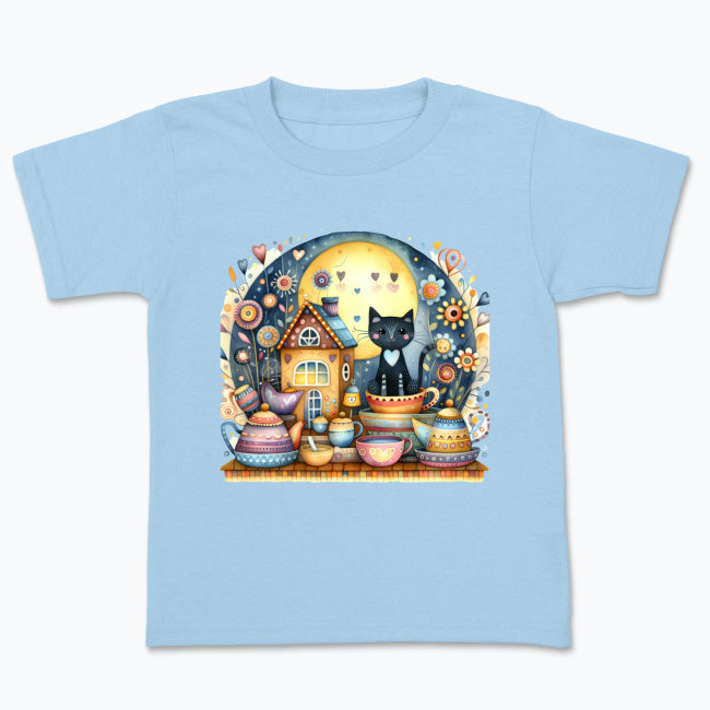 Koszulka dziecięca - Kotek w porcelanie