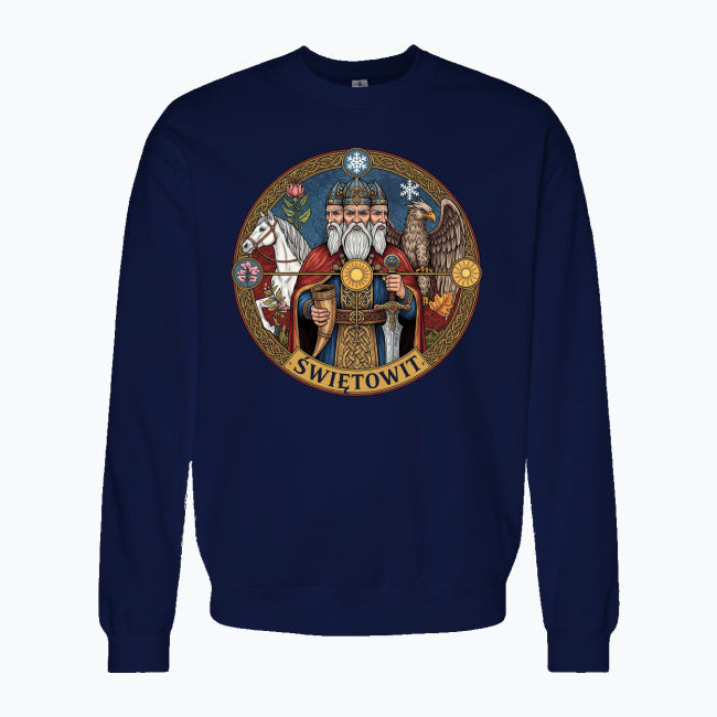 Bluza męska z nadrukiem - Świętowit - Mitologia słowiańska