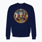 Bluza męska z nadrukiem - Świętowit - Mitologia słowiańska