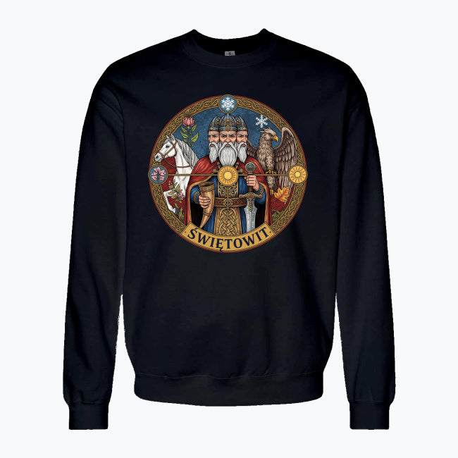 Bluza męska z nadrukiem - Świętowit - Mitologia słowiańska