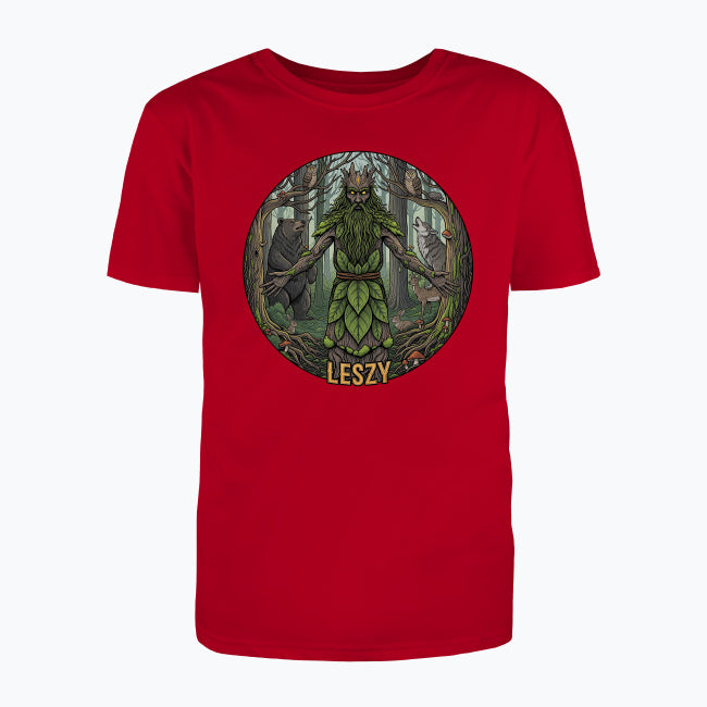 T-shirt męski z nadrukiem - Leszy - Mitologia słowiańska