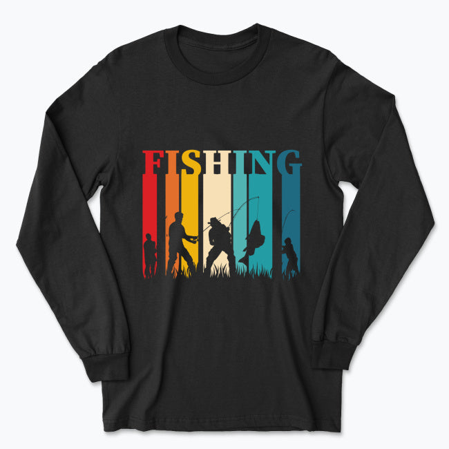 Męska koszulka z długim rękawem - Fishing
