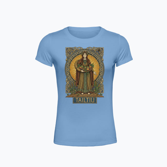 T-shirt damski z nadrukiem - Tailtiu - Mitologia celtycka