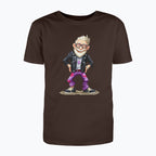 T-shirt męski z nadrukiem haftu - Wystrzałowy dziadek