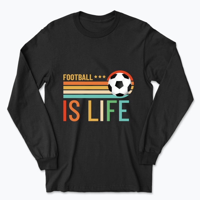 Męska koszulka z długim rękawem - Football is life