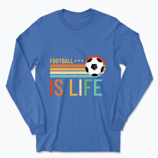 Męska koszulka z długim rękawem - Football is life