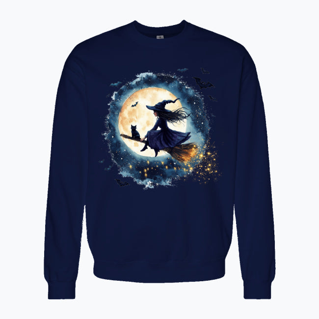 Bluza damska z nadrukiem - Czarownica i księżyc