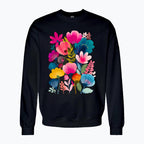 Bluza damska - Kolorowe kwiaty