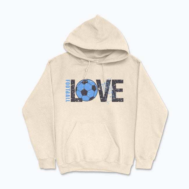 Bluza męska z kapturem - Love Football