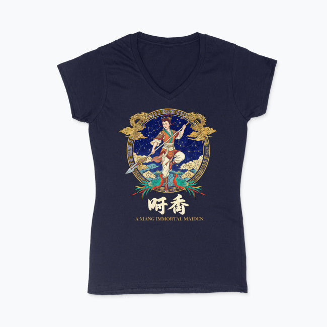 Koszulka damska V-neck - A Xiang Immortal Maiden - Mitologia japońska