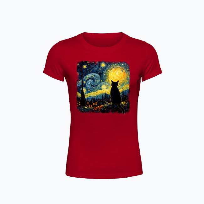 T-shirt z nadrukiem - Kot van Gogha