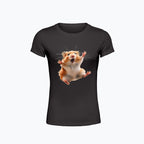 T-shirt damski - Szalony chomik