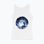 Damski Tank Top - Księżycowa huśtawka