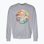 Bluza damska z nadrukiem - Kwiatowy Yin Yang